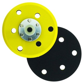 1 x SabreCut OSSCDA004 125mm 5/16 Thread 6 Dust Extraction Holes Medium Density Random Orbital Sander Hook & Loop Backing Pad Compatible with Dual Action Sanders