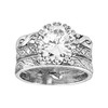 Silpada 'Bristol' Cubic Zirconia Textured Ring in Sterling Silver