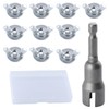 SPEEDWOX 11PCS 1/4" -20 Washer Wing Nuts Hurricane Shutter Panel