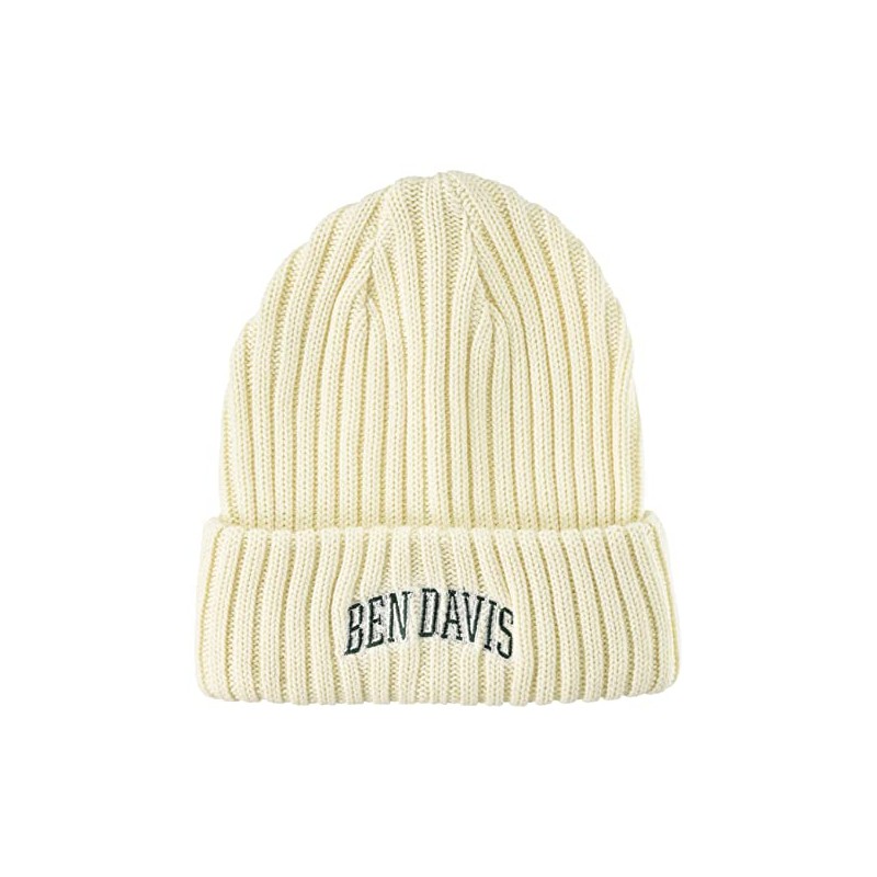 Bendivis Unisex Adult College Embroidered Knit Hat, white