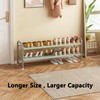 INGIORDAR Shoe Rack 2 Tier Long Storage Organizer Wide Metal