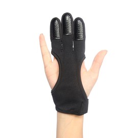 3 Finger Archery Gloves, Gloves Finger Protection, Archery Glove Protection, Unisex Shooting Glove, Adjustable Outdoor Sports Finger Protection Gloves, Finger Protection Arch Glove, Pack of 1