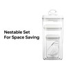 Felli Flip Tite Acrylic Food Storage Container with Lid 6”