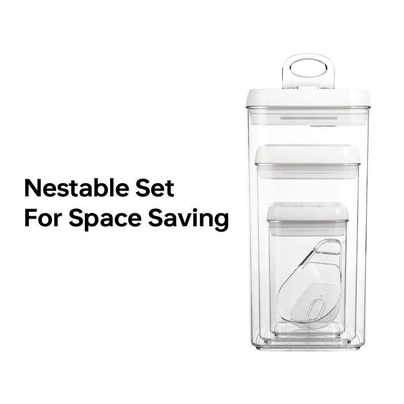Felli Flip Tite Acrylic Food Storage Container with Lid 6”