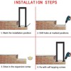 U Shaped Stair Railing Indoor, Black Metal Railings Outdoor, Hand