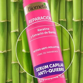 Biometik Reparación, Serum Capilar Anti-Quiebre para Cabello Dañado, Previene el quiebre del Cabello de Raíz hasta las puntas, Repara la Fibra