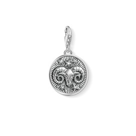 Thomas Sabo Men Women Charm Pendant Zodiac Sign Aries Charm Club 925 Sterling silver 1640-643-21
