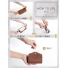 RAVIS Mask Case, Stylish, Portable, PU Leather, Foldable, Antibacterial, Cute,