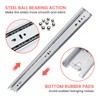 homdiy Side Mount 3 Fold Full Extension Drawer Slides 16