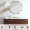 RECKODOR Wall Mount Makeup Mirror with Lights and Magnification, 1X