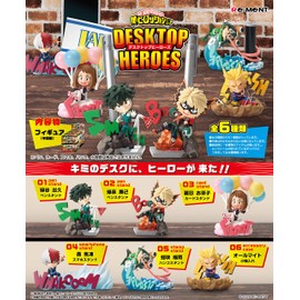 リーメント(RE-MENT) Rement My Hero Academia Desktop Heroes Box Product, 6 Types, 6 Pieces, PVC