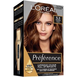 L'Oreal L'Oréal Paris Préférence Permanent Hair Colour - 5.3 Virginia (Light Golden Brown)