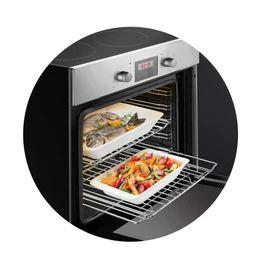 Tescoma GrandCHEF Extendable Oven Rack, 38-56 cm, Suitable for All Ovens, Flexible in Guide Rails or as a Base Rack, Rustproof Stainless Steel, Easy to Clean