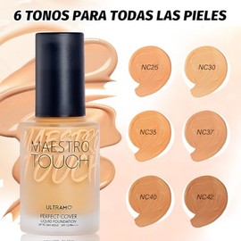ULTRAMO Base de Maquillaje Matifica y Controla el Brillo Larga Duracin Alta Cobertura para Todo Tipo de Piel Prueba de Agua y Sudor Resistente a...   