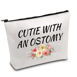 Ostomy Supplies Ileostomy Awareness Gift Ulcerative Colitis Purple Ribbon Gift Crohns Disease Warrior Gift Cutie with an Ostomy Gift (Cutie with ostomy CA), CB-B10012
