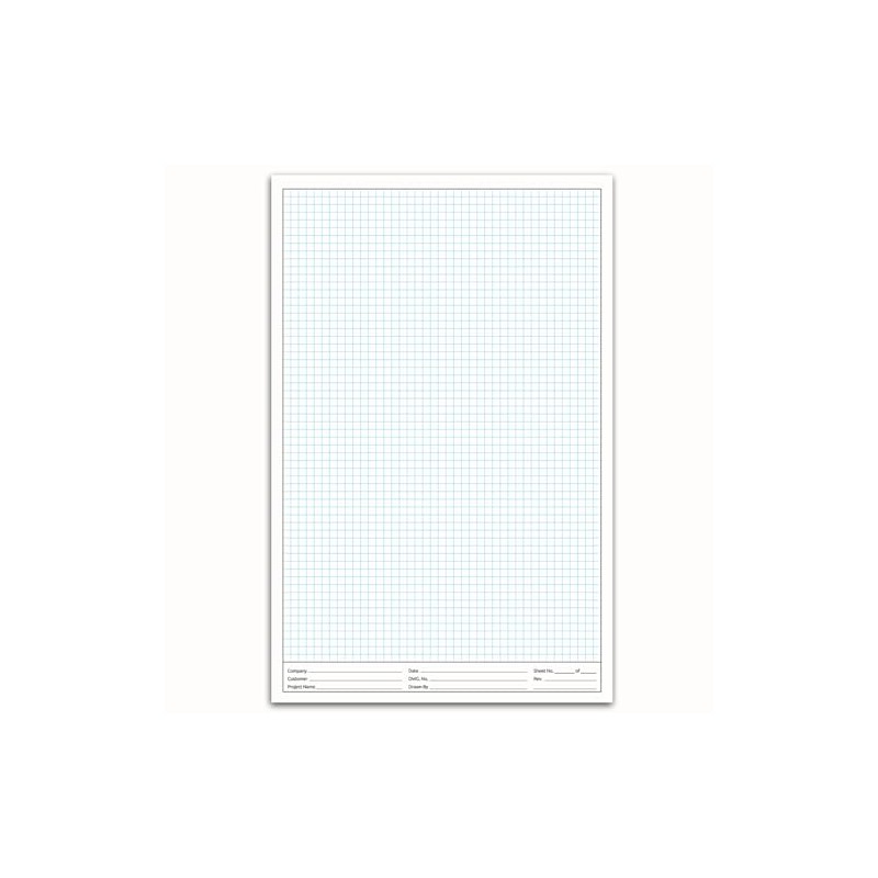 NextDayLabels - 11x17 Graph Paper Pad, for Blueprint Drawings, Drafting,