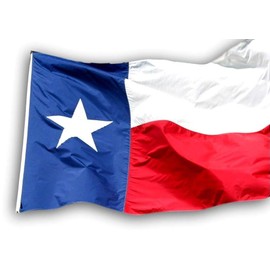 US Flag Factory - 3x5 FT Texas State Flag (Appliqued Star, Sewn Stripes) Outdoor SolarMax Nylon - Made in America - Premium Quality