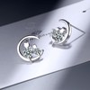HinDaLi 2 Pairs 925 Sterling Silver Earrings Studs for Women