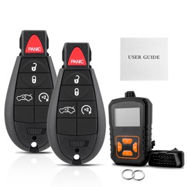2PC DIY OBD and Remote Key Fob Replacement for Dodge Dart 2013 2014 2015 2016 M3N32297100 DIY Instructions Kit