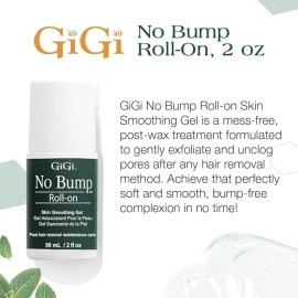 GiGi "No Bump" Roll on Post Wax Skin Smoothing Gel 2 oz PK-1 W/Free Gift