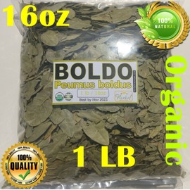 Boldo, Hojas de Boldo, Te de Boldo, Peumus boldus, Boldo Tea 16oz Premium !!!