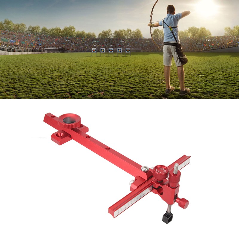 Archery Recurve Bow Sight Aluminum T Shape Single Pin Adjustable