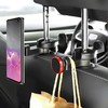 Mellbo Headrest Hook Smartphone Holder Magnet, Strong, MagSafe, Easy Installation,