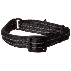 Alcott Martingale Collar with Reflective Stitching & Neoprene Padding, Small, Black
