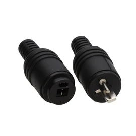 kenable 2 pin DIN Plug and Socket Speaker HiFi Connector Screw Terminals Ends [2 Pack]