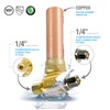 Supply Giant IS-BB-36DPNQ Compression Tee Hammer Arrestor, AA 1/4 in.