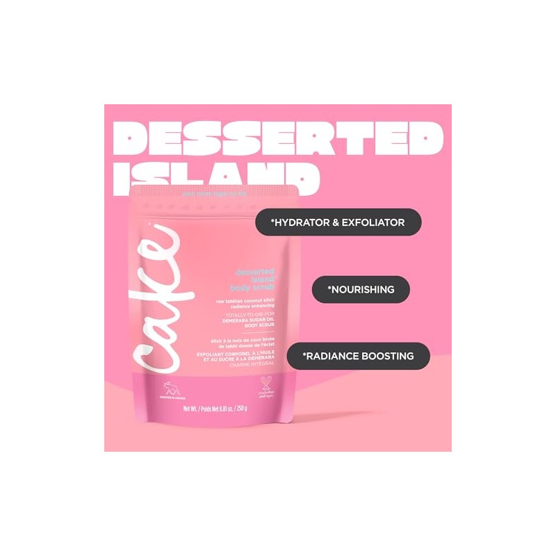 Cake Beauty Desserted Island Demerara Sugar Oil Body Scrub 250ml