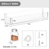 PMMASTO Adhesive Acrylic Spice Rack Organizer for Wall with 2