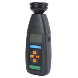 Tacómetro Estroboscópico Digital EVTSCAN LED No Contacto, Medición Continua o Única, Ajuste Fino, para Medir la Velocidad de Rotación, RPM del Motor