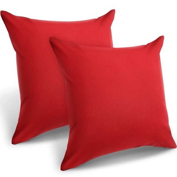 2 Pieces Outdoor Throw Pillow Covers Patio Balcony Waterproof Cushion