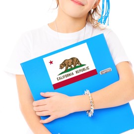 Flag of California Sticker Decal Notebook Car Laptop 5.5"x4" (Color)