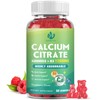 1200mg Calcium Citrate with Vitamin D3 Gummies for Bones, Muscles,