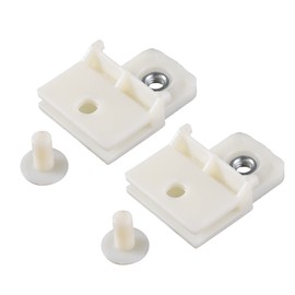 VekAuto 2 Pcs Window Door Glass Channel Retainer Clip, 1.89"x1.38"x0.71" Glass Regulator Holder Sash Clip Universal for Car Truck Van Durable Plastic Beige