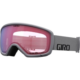 Giro Ringo Ski Goggles - Snowboard Goggles for Men, Women & Youth - Grey Wordmark Strap with VIVID Infrared Lens