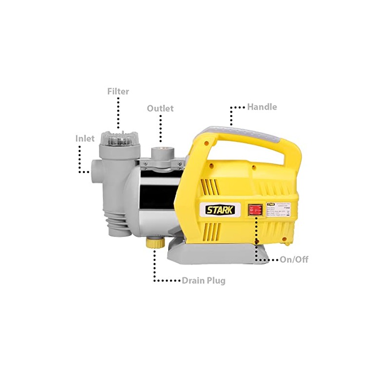 Stark USA 1HP Shallow Water Well Pump Jet Water Pump
