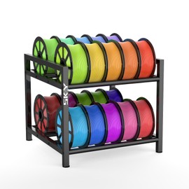 3D Printer Filament Storage Rack- Rolling Filament Spool Holders Racks, Heavy Duty Metal Shelf for PLA/ABS/TPU/Nylon, Filaments Organzied for 3D Printing Studio, Office Workshop -20 Roll Pack