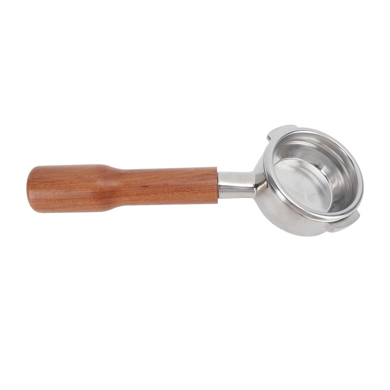 58mm Portafilter Bottomless 2 Ears Detachable Solid Wood and Stainless