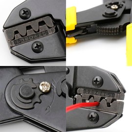 shengbowi Cold Pressing Line Clamp Naked Terminals Crimper Heat Connector Wire Pliers Jaws Multitool Fitter Crimping Mini Hand Tools, O3BC 4JAW LUOSIDAO BXO