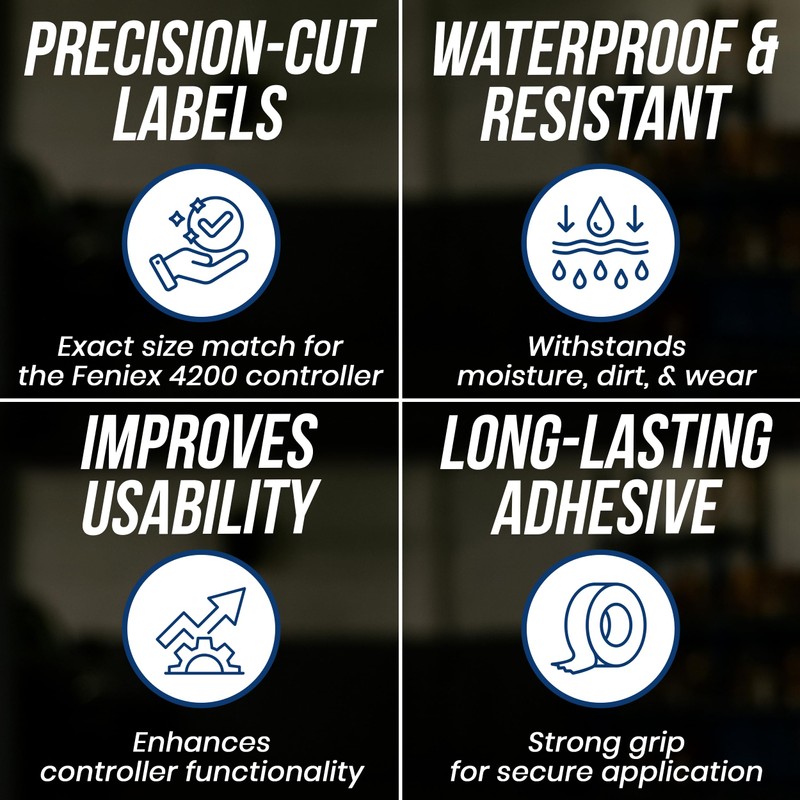 UBL Replacement Legend Stickers for Feniex 4200 Controller (Full Size)