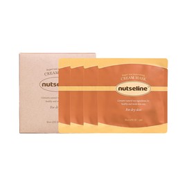 nutseline Super Nut Nourishing Cream Mask, Intensive Moisturizing Skincare Sheet Mask for Dry Skin, Vitalize Skin, Vegan Sheet Mask, (25ml / 0.8 fl oz.)
