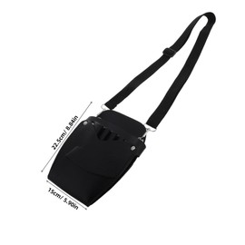 Healvian Hair Stylist Scissor Holder Pouch Faux Barber Tool Organizer Multiple Compartments for Easy Access Lightweight and Portable Hairdressing Waist Bag for Professionals