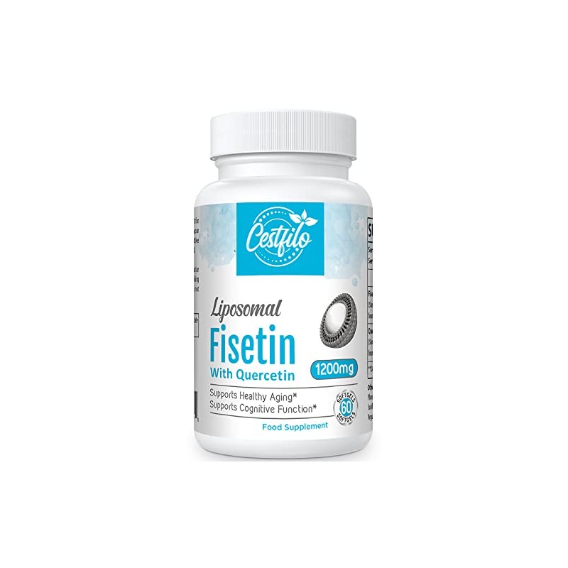 Fisetin with Quercetin 1200mg | Liposomal Encapsuled for Greater Bioavailability