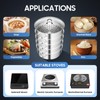 XUANIIIL 5 Tier Steamer 11 Inch Stainless Steel Steam Cooker