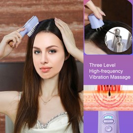 FA FIGHTART 3 in 1 Electric Scalp Massager Hair Oil Applicator and Hair Brush Portable Scalp Massager