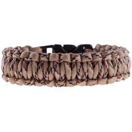 Para-Cord Survival Bracelet "Desert Camo" 9 Inch
