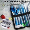 VANDBAO Portable Travel Utensils, Reusable Silverware with Case for Fixing